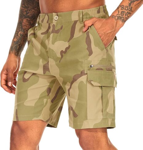 جيسي كيدن شورت تكتيكي رجالي قابل للتمدد في الهواء الطلق شورت قصير مقاوم للتمزق وإيقاف العمل والتنزه والصيد in Kuwait