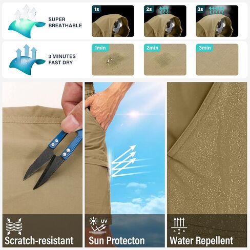 جيسي كيدن شورت تكتيكي رجالي قابل للتمدد في الهواء الطلق شورت قصير مقاوم للتمزق وإيقاف العمل والتنزه والصيد in Kuwait