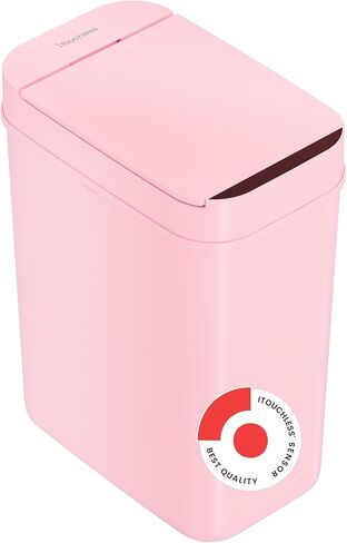 iTouchless SoftStep 13.2 Gallon Step Pedal Gray Kitchen Plastic Trash Can with Odor Filter, Durable Dent-Proof Construction and Stainless Steel Trim, 50L Garbage Bin for Home, Office, Business, Store in Saudi Arabia