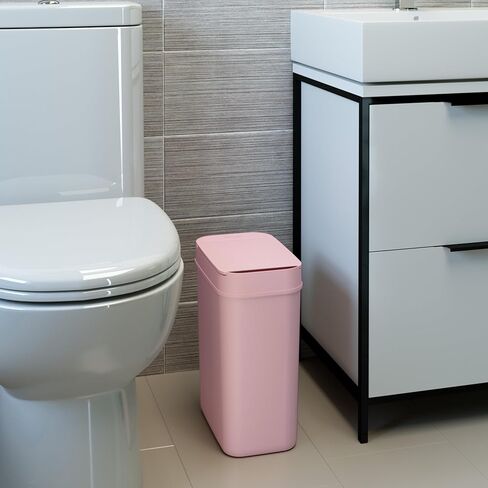 iTouchless SoftStep 13.2 Gallon Step Pedal Gray Kitchen Plastic Trash Can with Odor Filter, Durable Dent-Proof Construction and Stainless Steel Trim, 50L Garbage Bin for Home, Office, Business, Store in Saudi Arabia