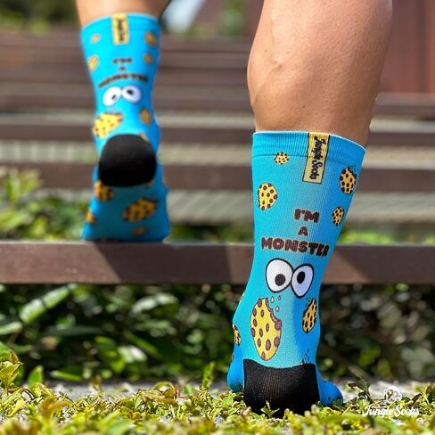 Funny Sport Socks for Crossfit, Running, Cycling, Gym, MTB - Colorful Long Socks for Men Women. in Saudi Arabia