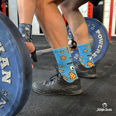 Funny Sport Socks for Crossfit, Running, Cycling, Gym, MTB - Colorful Long Socks for Men Women. in Saudi Arabia