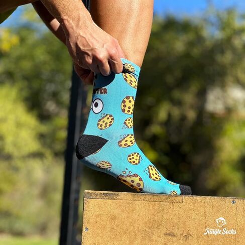 Funny Sport Socks for Crossfit, Running, Cycling, Gym, MTB - Colorful Long Socks for Men Women. in Saudi Arabia