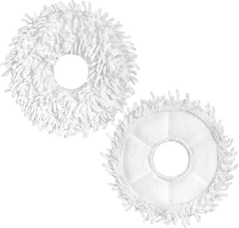 Vacuum Cleaner Replacement Parts 4 Cleaner Mop Pads Cloth + 2 Mop Holder for Dreametech W10 Pro W10 Robot Vacuum Cleaner in Saudi Arabia