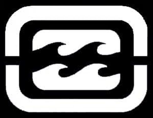 Billabong Wave WHITE 3" Decal Sticker in Saudi Arabia