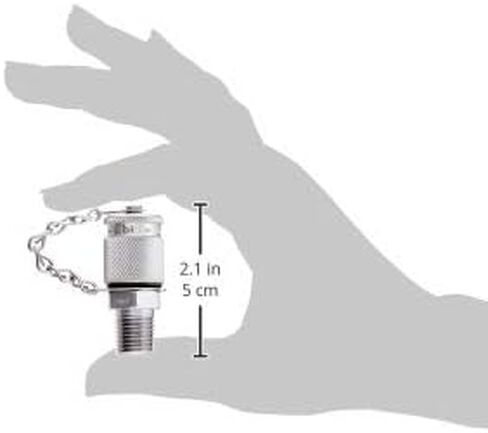 DP2404-04 Steel Test Coupling with Protective Cap, 1/4" NPT in Saudi Arabia