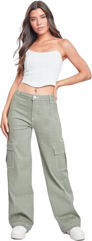 YMI Jeans Women's Cargo Pants with Front Seam in Saudi Arabia