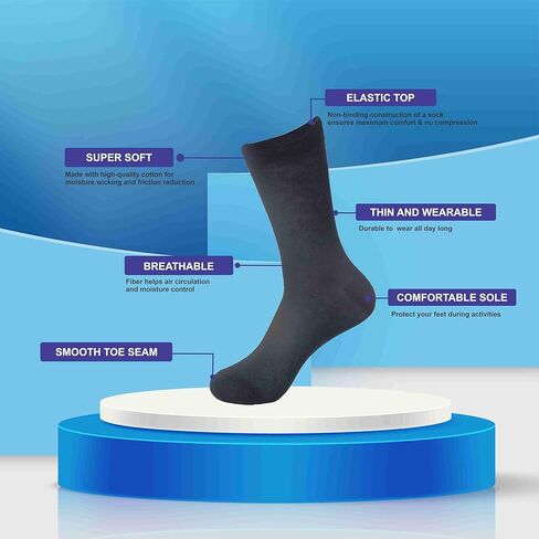 جوارب قطنية مخططة للرجال من ALEX YVN، 14 قطعة in Kuwait