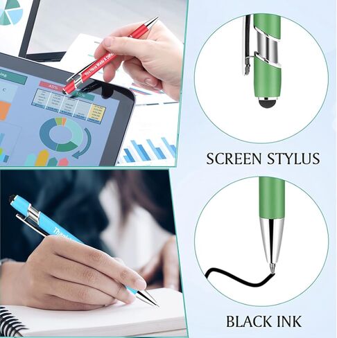 50 قطعة من الأقلام الملهمة بكميات كبيرة، أقلام حبر جاف مضحكة، أقلام حبر سوداء، هدايا تقدير الموظفين، هدايا الكنيسة الدينية المسيحية لزملاء العمل والنساء والرجال والممرضات والمدرسين والطلاب والمعلمين in Kuwait