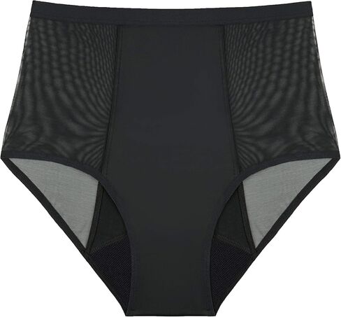 Thinx Hi-Waist Postpartum Underwear | Menstrual Underwear | Absorbent Period Underwear for Women | Period Panties | Super Absorbency Black in Saudi Arabia