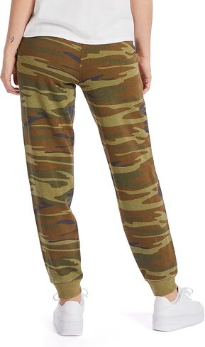 بنطال الركض النسائي البديل، بنطال رياضي ذو لون معدني مغسول فرينش تيري طويل لعطلة نهاية الأسبوع in Kuwait