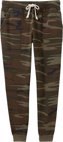 بنطال الركض النسائي البديل، بنطال رياضي ذو لون معدني مغسول فرينش تيري طويل لعطلة نهاية الأسبوع in Kuwait