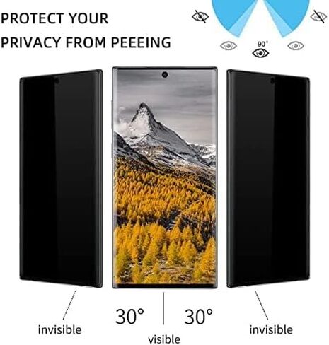 [2+2 Pack] for Samsung Galaxy S23 Ultra 5G Screen Protector Tempered Glass Camera Lens Protector,Touch Sensitive,Fingerprint Support,9H Hardenss in Kuwait
