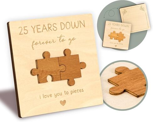 10 Year Anniversary Card Gifts for Him Husband - Wood Gifts for 10th Wedding Anniversary Card, Happy 10th Anniversary Cards Gift for Her Wife, Ten Years of Marriage Tin Anniversary in Kuwait