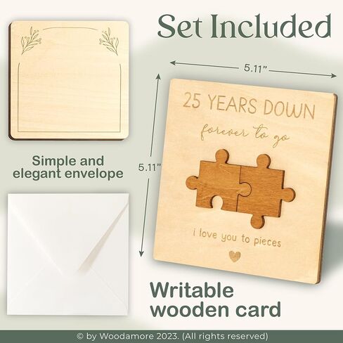 10 Year Anniversary Card Gifts for Him Husband - Wood Gifts for 10th Wedding Anniversary Card, Happy 10th Anniversary Cards Gift for Her Wife, Ten Years of Marriage Tin Anniversary in Kuwait