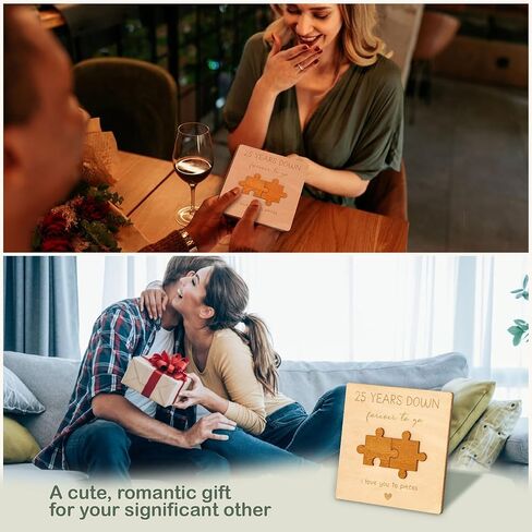 10 Year Anniversary Card Gifts for Him Husband - Wood Gifts for 10th Wedding Anniversary Card, Happy 10th Anniversary Cards Gift for Her Wife, Ten Years of Marriage Tin Anniversary in Kuwait