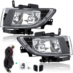 RP Remarkable Power, Compatible With 06-08 Sonata Driving Fog Lights Kit - Clear