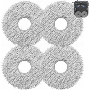 4pcs Moppad for ECOVACS DEEBOT X2 Omni, X2 Combo, T30 Pro Omni, X1 Omn, X1e Omni, X1 Turbo,T10, T20, T20 Omni,T20 Max,T20 Pro Robot Vacuum Cleaner Replacement Part