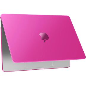 B BELK Compatible with MacBook Air 13 inch Case 2022 2021 2020 2019 2018 Release M1 A2337 A2179 A1932, [Ultra Thin Armor] [Scientific Slim] Plastic Laptop Hard Shell Case + Keyboard Cover, Hot Pink