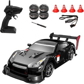 RC Drift Car, 2.4GHz 1:16 Remote Control Car RC Car, High Speed 30km/h 4WD Remote Control Racing Car with Lights, Electric Toy Car Kids Gift RTR