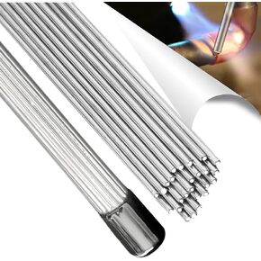 20 Sticks Aluminum Brazing Rod Low Temperature, Aluminum Welding Rods for Propane Torch, Flux Core Welding Wire for Alu, Alu Alloy, Aluminum Repair, 3/32"x 16"