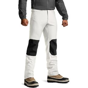 CQR Men's Winter Softshell Tactical Pants, Water Resistant Fleece Lined Snow Ski Cargo Pants, Thermal Outdoor Hiking Pants