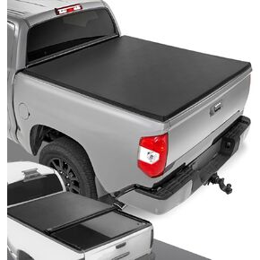 DNA MOTORING TTC-RU-096 Pickup Truck Bed Soft Roll-Up Tonneau Cover Compatible with 2022-Present Tundra 5.5Ft Bed , Black