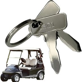 Golf Cart Club Car Ignition Keys,Club Car Ds/Precedent (1982+) Gas/Electric Golf Cart Replacement Ignition Keys 2 Pcs