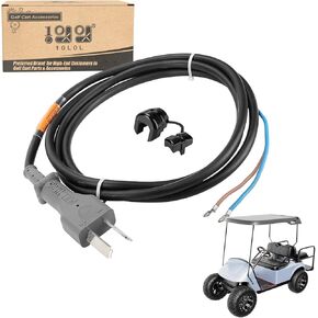 10L0L Golf Cart 36 Volt 2 Prong DC Charger Cord with Plug for Yamaha, EZGO, Club Car, OEM# 14835-G1 1016433-01 1013076