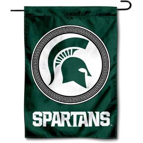 Michigan State Spartans Shield Garden Flag