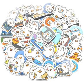 100 Pcs Cute Fat Duck Stickers for Kids Scrapbooking Water Bottles, Duck Stickers Decals Stuff