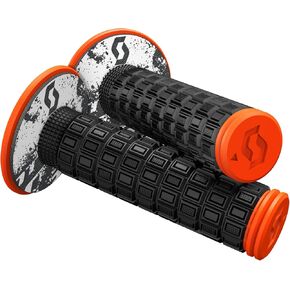 SCOTT 269305-5039 Mellow + Donut Motocross Grips, Black/Neon Orange