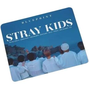 Stray Kids South Korea Korean Music Boy Pop Band Non-Slip Mousepad Gaming Computer Gaming Desktop Laptop Mouse Pad 7.1 x 8.7 inches