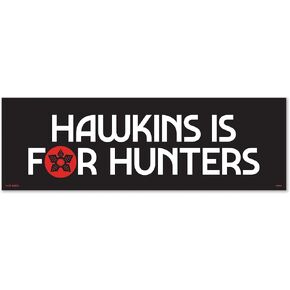 Genuine Fred Stranger Things, Bumper Magnet, Hawkins is for Hunters, Multicolored