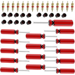 15 Pcs 6523339 Valve Core Removal Tool,Spool Removal and Installation Tool, Valve Stem Core/Spool, Stem Caps fit for Most Automotive Car Motorcycle Truck Bike Tire (15)