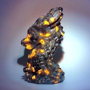 Obsidian Crystal Dragon Statue Figurines Animal Carvings Crystals Skull Puppy Reiki Gemstone Cute Puppy (Calcite)