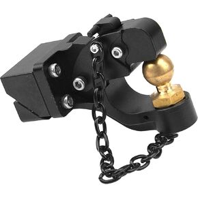 ShareGoo Metal 1/6 RC Hitch Trailer Tow Hook Simulation Tow Shackles Compatible with Axial SCX6 Jeep JLU Wrangler 1/6 RC Crawler Car