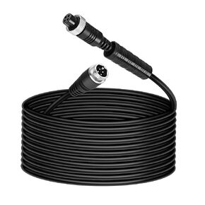MEIRIYFA Car 4-Pin Aviation Video Extension Cable Backup Camera Automotive Wire Male to Female 4 Pin Waterproof Shockproof for CCTV Rearview Camera Truck Bus Van Vehicle - 5M