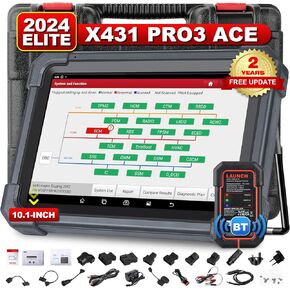 2024 LAUNCH X431 PRO3 ACE Elite Bidirectional Scan Tool with DBSCar VII Connector,HD Truck Scan,OEM Topology Map,Online Coding & 41+ Reset for All Cars,CAN FD & DoIP,FCA AutoAuth,2-Year Free Update