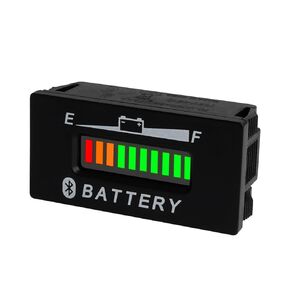 Runleader DC 12V/24V 36V 48V Bluetooth Battery Indicator,Battery Voltage Measurement for Lead Acid Trojan LiFePO4 AGM Gel 18650 Batteries,Works on Golf Cart Forklift Lawn Mower Motorhome Scrubber Mach