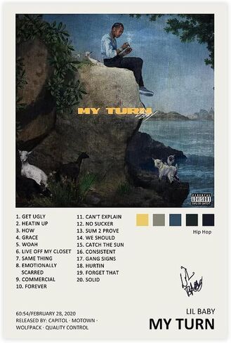 YTGMO Heartbreak Music Album Cover Signed Limited Poster Canvas Poster Bedroom Decor Sports Landscape Office Room Decor Gift Unframe:12x18inch(30x45cm) in Saudi Arabia