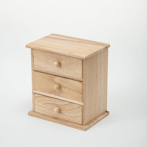 Xhqsulsclac) 4 قطع صندوق تخزين خشبي لسطح المكتب، 6.22 × 4.13 × 6.85 بوصة، تجميع ذاتي الصنع، لمسة نهائية طبيعية in Kuwait