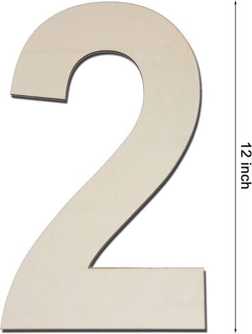 12 Inch Large Wood Number Sign 0, Unfinished Blank Wooden Slice Board for DIY Crafts Home Birthday Decorations Props in Saudi Arabia