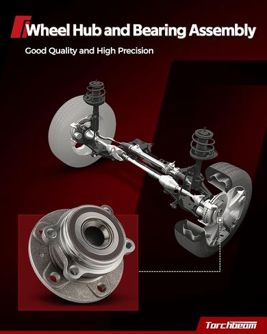 Torchbeam Front Wheel Hub Bearing Assembly 513294 x 2, Replacement for Altima 2007-2012, 5 Lugs, ABS System in Saudi Arabia