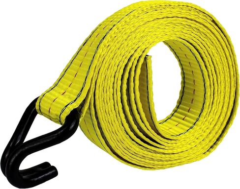 HFS(R) 4PC 1-1/2" x 15 ft Heavy Duty Ratchet Cargo Tie Down Straps 3000lbs Dual J-Hooks in Kuwait
