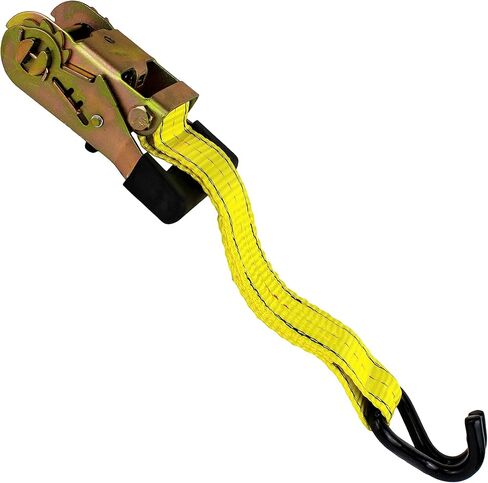HFS(R) 4PC 1-1/2" x 15 ft Heavy Duty Ratchet Cargo Tie Down Straps 3000lbs Dual J-Hooks in Kuwait