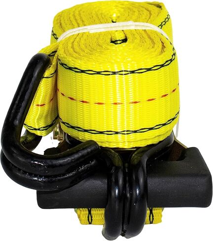 HFS(R) 4PC 1-1/2" x 15 ft Heavy Duty Ratchet Cargo Tie Down Straps 3000lbs Dual J-Hooks in Kuwait