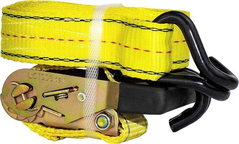 HFS(R) 4PC 1-1/2" x 15 ft Heavy Duty Ratchet Cargo Tie Down Straps 3000lbs Dual J-Hooks in Kuwait