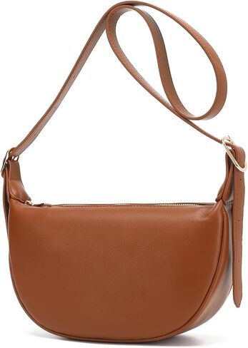 Barsine Small Cross Body Purse Vegan Leather Women's Crossbody Handbags Crescent Shoulder Bag in Saudi Arabia