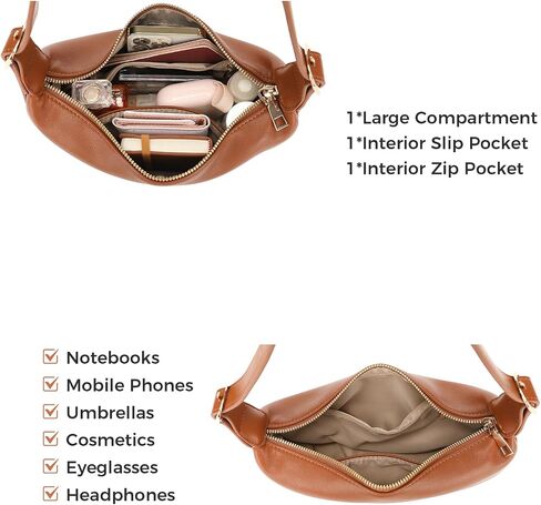 Barsine Small Cross Body Purse Vegan Leather Women's Crossbody Handbags Crescent Shoulder Bag in Saudi Arabia